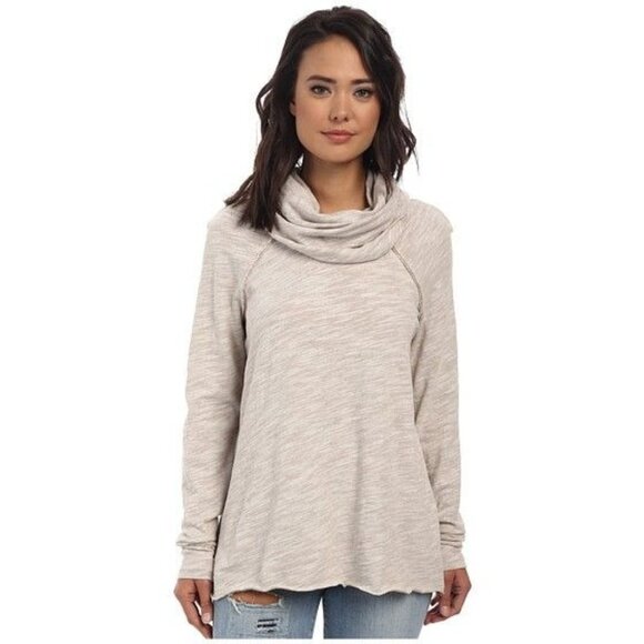 Free People Beach Cocoon Cowl Neck Pullover Tunic Top - Picture 14 of 16